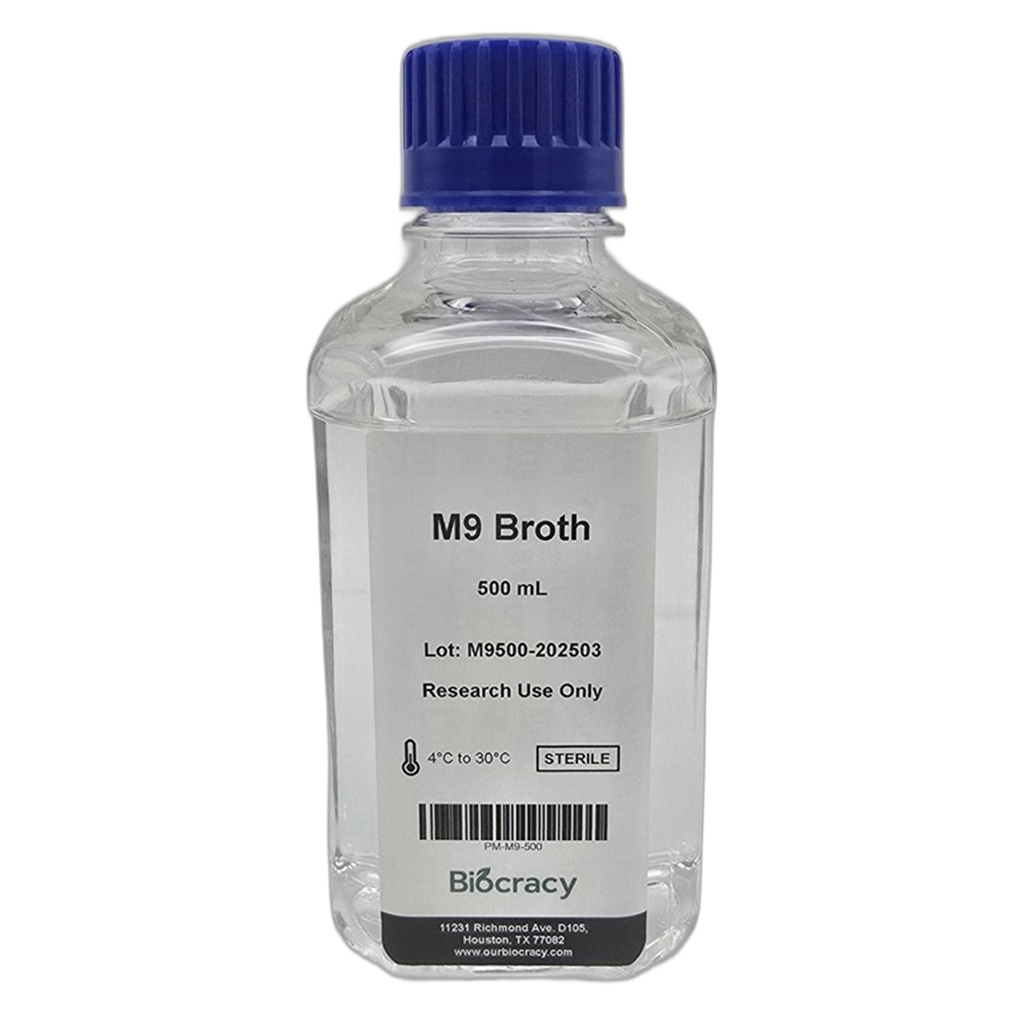 M9 Minimal Broth – Pre-Prepared, Defined Media Base
