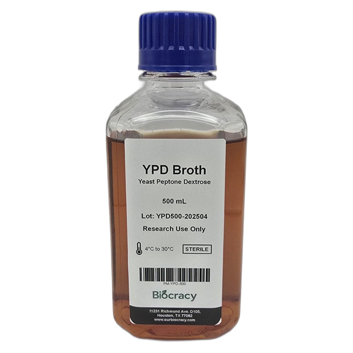 YPD Broth – Pre-Prepared Yeast Growth Medium